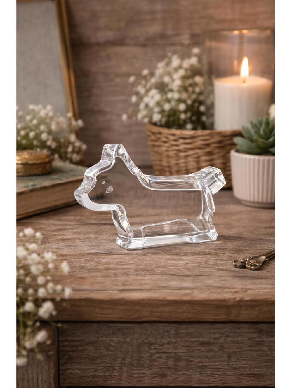 Orrefors Crystal Scottie Dog Sweden – Vintage Scandinavian Glass Terrier, Signed